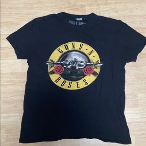 Missguided Guns N Roses Black Graphic Tee